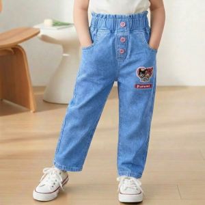 Celana Panjang Jeans Anak Cewek Perempuan Usia 2-7Tahun KUROMI
