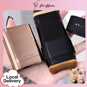 FenHuan 【PH Local Delivery】 TVLV Foundation Stick Beauty Shine Flawless Shine Concealer Lasting Makeup-free M-type Foundation Brush Even Without Brush Marks Oil-Control Lightweight Smooth Creamy Makeup