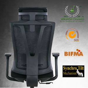 Winner Chairs/Computer Chair Ergonomic Highback Mesh Office Chair 033-3D-BLK
