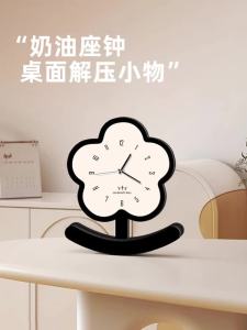 Creative flower clock table home silent clock living room TV cabinet minimalist new desktop decoration