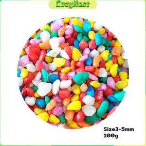 C.N. 100g Colored Pebbles Stones Aquarium Decoration Artificial Stone Home Decor