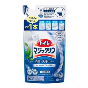 (3/6 Bags) Kao Magiclean Toilet Bowl Cleaner Spray Cleaning Mint Refill 330ml Japan Import