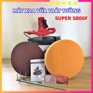 Máy xoa vữa trát tường SUPER S800F - Công Suất 1680W - 6 Cấp Độ Điều Chỉnh - Bảo hành Toàn Quốc 6 tháng