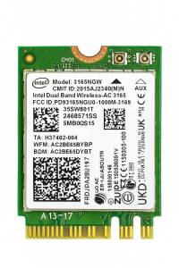 ไวไฟ โน็ตบุค WiFi 5G 2.4-5.0GHz  Intel Dual Band Wireless AC 3165 - Bluetooth 4.0   เชื่อมต่ออินเตอร์เน็ต ไวฟาย ไร้สาย