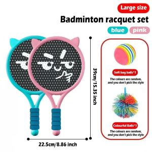 Children Badminton Racket Outdoor Sport Kids Tennis Rackets 1 Pair Parent-Child Interactive Sport Game