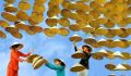 Nón Lá Truyền Thống Việt Nam Dùng Để Làm Quà Tặng, Trang Trí Nhà Hàng Quán Cà Phê, Chụp Đèn, Concept Chụp Hình Đương Đại. 