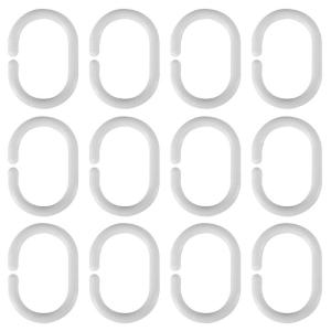 Nhựa Bền vòng móc Rèm tắm sen C Hình Dạng thiết kế mở Móc Cho Dễ Dàng Cài Đặt Đa Năng phụ kiện rèm cửa