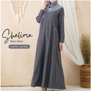[COD]✅ Shalima Baju Gamis Polos Syari Wanita Dewasa Dress Maxi Busui Modern Fashion Muslimah Bahan Toyobo Fodu