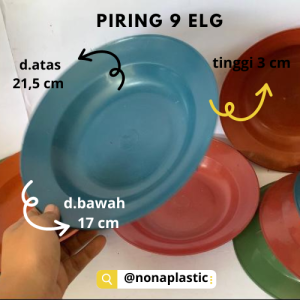 Piring makan samir  09 plastik seraguna elegant  paket isi 1 pcs sd/ 600 diameter 215