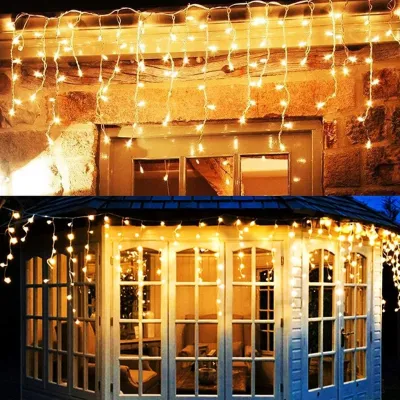 Homemory Christmas Lights Santa Claus Snowflake - Battery LED String Light 2M Indoor Decor for Pasko