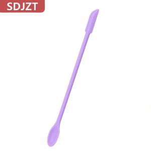 [COD] SDJZT ที่ปาดปลายซิลิโคนสองหัวขนาดเล็กเครื่องสำอางรองพื้นครีมช้อนขุดขนาดเล็กเครื่องมือแต่งหน้าเครื่องสำอาง