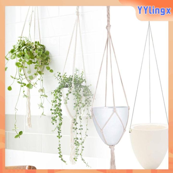 WENYOU กระถางรดน้ำอัตโนมัติ ทรงเปลือกไข่ สีขาว แบบแขวน