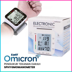 COD Cepat TaffOmicron Pengukur Tekanan Darah Tensimeter Sphygmomanometer Voice / alat pengukur tekanan darah darah digital tinggi otomatis lengan / tensi darah digital otomatis akurat yang bagus / tensimeter digital akurat terbaik - RZ204