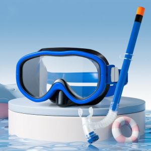 A4QUT Waterproof Kid Snorkel Set Eyewear Anti-fog Kids Swimming  Swim Training Glasses No Leaking Children Surfing Glasses Children/Kids