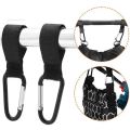 1~10Pcs Reusable Nylon Straps with Aluminum Alloy Carabiner Hook Adjustable Cable Ties Nylon Loop Wrap Buckles Clip. 