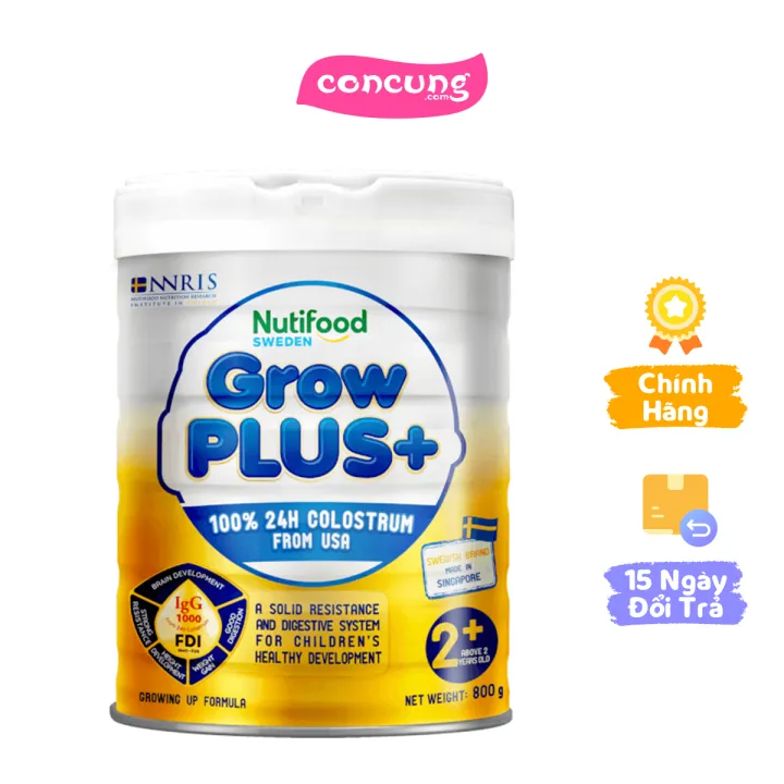 SPDD GrowPLUS+  Sữa Non (Vàng) 2+ tuổi, 800g