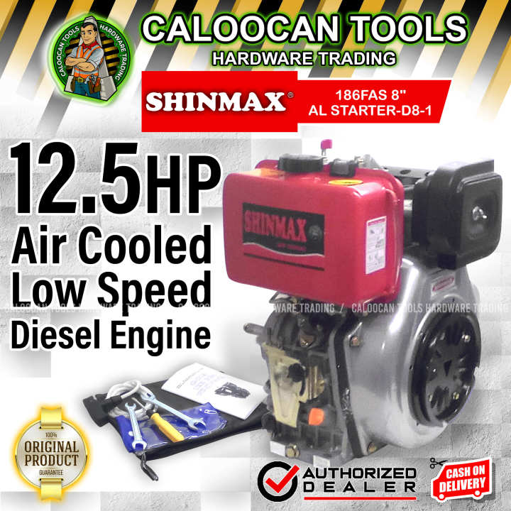 Shinmax SHINMAX Japan Air-cooled Diesel Engine 12.5HP Lower Speed STD AMTEC ...