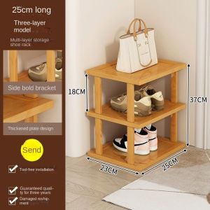 2-9 Layers Shoe Rack Organizer Bamboo Stackable DIY Bamboo Shoe Rack Wood Shoe Box Racks