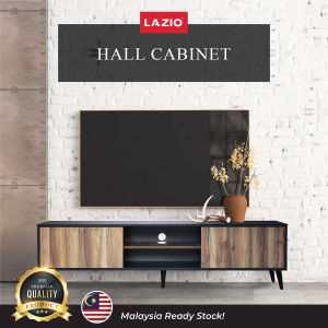 6ft Scandinavian Classic TV Stand TV Console Unit with Shelves Cabinet with Storage 2 Swing Doors Hall Cabinet / Modern TV Console / Television Stands Living Room with Cabinet