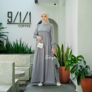 Gamis terbaru super jumbo malika dress busui friendlly wudhu friendlly bahan crinkle airflow