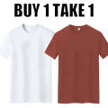 2024 men- Shirt Loose Couples Shirts Cotton T-shirt Crew Neck Black Plain Casual Womenswear. 