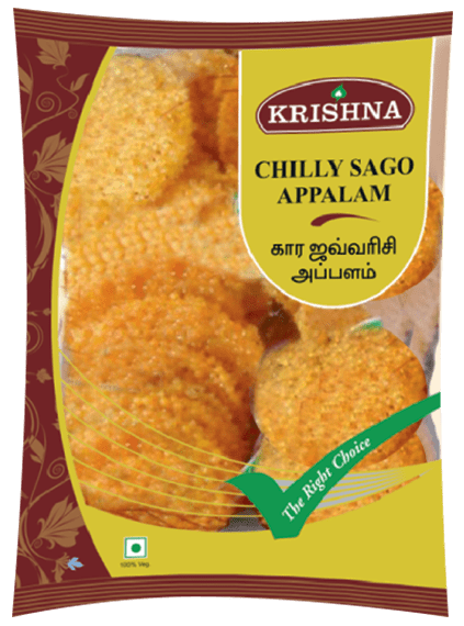 50% OFFER - KRISHNA SAGO APPALAM (CHILLY) 200 GM--Expiry Date September ...