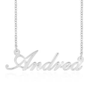 001 Kalung Nama Custom Contoh Andrea Bisa Bikin Nama Sendiri Lapis Emas 24 K Anti Karat