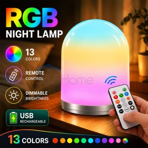 [SG] Smart Night Lamp    Baby Bedside LED Light    USB Table Desk Light    Remote Control    RGB Light