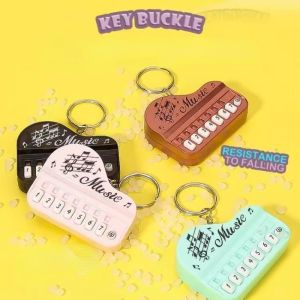 Creative Mini Cute Music Electronic Piano Keychain Pendant Childrens Lighting Can Play Music Electronic Piano Toy Childrens Toy Gift