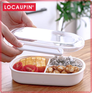 Locaupin Salad Food Container Box with Removable Tray for Lunch Snacks School & Travel - Food Prep Storage Containers