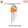 Set 8pcs ALLEN key KUNCI L HEX SOCKET SET 1.5 - 6mm. 