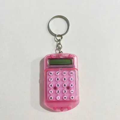 Portable Keychain Mini Flip Calculator Hanging Pendant Keychain Pendant Keychain Keyring Kids Gift
