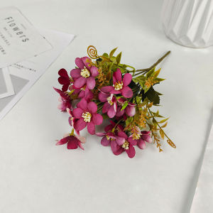 Bunga Aster Ulir Cabang 5 - artificial plastik Imitasi bunga mawar daisy  Carnation untuk dekorasi wedding atau dekorasi pelaminan dekorasi kamar dan dekorasi rumah