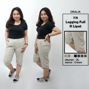 Celana jumbo Legging full R lipat / baggy pant jumbo / celana pendek model