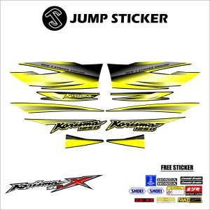 Stiker Striping KARISMA X 125 - 125 D grafis variasi 009
