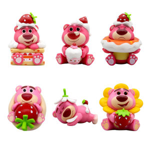 6 cái/Bộ đồ chơi hoạt hình câu chuyện 5 lotso dâu gấu nhân vật phim hành động Búp bê trang trí bánh Quà Tặng