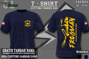 KAOS TNI KOPASKA FROGMAN - T SHIRT TENTARA NASIONAL INDONESIA FROGMAN - MENGGUNAKAN BAHAN COTTON 24S - MATERIAL SABLON DIGITAL TRANSFER FILM