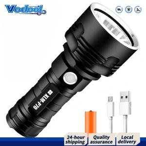 【Fast delivery】 ไฟฉาย LED 1000LM สว่างมาก สำหรับตั้งแคมป์ ชาร์จ USB กันน้ำ IPX4 เหมาะสำหรับการผจญภัยกลางแจ้ง