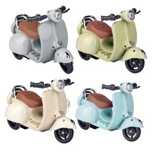RUSSELLERT Electric Motor Mini Electric Motorcycle Mini Size Dazzling Design Spin Toy Motor Mini Retro Style Cotton Doll Pet Toys Childrens Toy