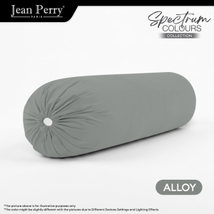 Jean Perry - Novelle Spectrum Colours 1pc Cotton Non-Iron  Bolstercase 900TC - Soft Easy Care Wrinkle-Resistant Bedding