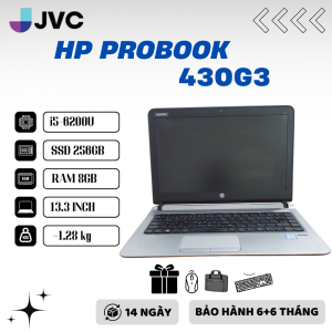 Laptop xách tay giá rẻ  HP Probook 430 G3 - Intel Core i5 6200U Ram 8GB/ SSD 256GB/ PIN 99%. Nhập nguyên chiếc NHẬT Bản