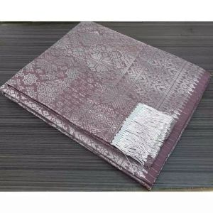 Rok Lilit Songket Palembang Premium dengan Slendang Elegan - Motif Geometris & Floral - Ukuran Jumbo