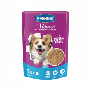 FAENBEI Pet Snacks Wet Food Package 130g Puppy and Adult Dog Wet Food Mousse Pet Snacks.
