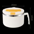 (WYVM) 1200ml Noodle Bowl with Lid, Stainless Steel Instant Noodle Bowl, Rapid Ramen Bowl with Filterable Lid. 