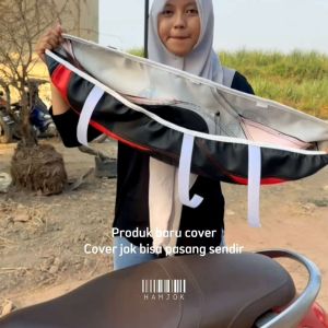 Cover Jok Sepeda Motor Model Eropa BISA PASANG SENDIRI Praktis Tanpa Di Setaples