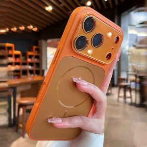 Flowing light magnetic large window suitable for 18promax Phone case iPhone17 High-end anti-drop case