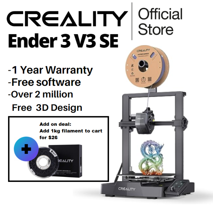 Creality 3D Ender-3 V3 SE Printer Sprite Direct Extrusion 250mm/S