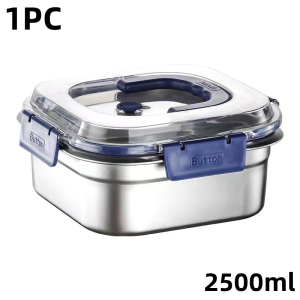 Stainless steel food tray serving dish food storage with cover food container with cover fresh keeping box with lid lunch camping picnic bento box freezer organizer for snacks refrigerator food fruit organizer party tray set kids storage baby food