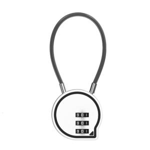 Cáp kết hợp khóa 3 chữ số khóa chống trộm khóa cho ba lô du lịch đa năng khóa Vali Vali cáp khóa