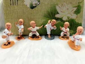 Full set 6 tượng chú tiểu múa võ Karate